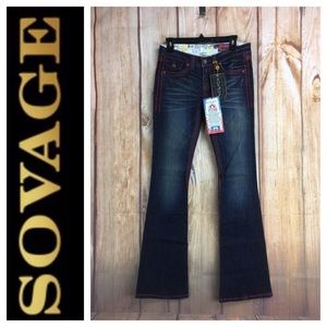 💸Sovage Odette Leon Twisted Bootcut Jean size 26